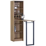 Polica vinska - šank 132x43x185cm BTZ13243185 tamni hrast