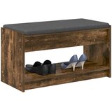  Klupa za hodnik s jastukom Dimljeni Hrast 83 x 38 x 45 cm | shoptok.hr