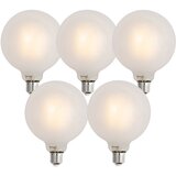 LUUMR Komplet 5 Pametne zatemljive LED žarnice E27 G125 mat 7W 806lm 2700-6500K Cene