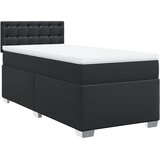 s oprugama i madracem crni 100x200 cm od umjetne kože | shoptok.hr