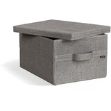 Bigso Siva tekstilna kutija za pohranu s poklopcem 31x41x22 cm Soft Storage Medium – | shoptok.hr