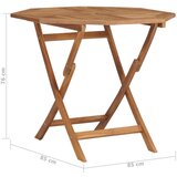  vrtni stol od masivne tikovine 85 x 85 x 76 cm | shoptok.hr