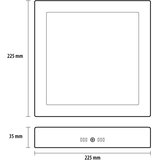 Prosto LNP-P-18/W-B LED Nadgradna panel lampa 18W dnevno svetlo Slike