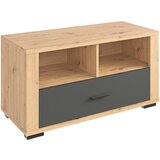 XORA GARDEROBNA KLOP antracit, barve hrasta | Shoptok.si