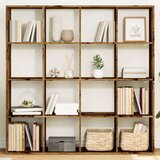 vidaXL Ormarić za knjige boja drva 137,5x29x137,5 cm konstruirano drvo | shoptok.hr
