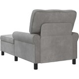  Ležaljka s jastukom Svijetlo siva 91 x 157 x 91 cm Baršun | Eponuda.com
