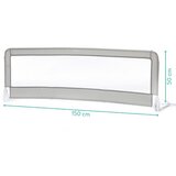 Fillikid zaštitna ograda za krevet Emma 150x50 cm, siva | shoptok.hr