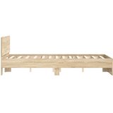  Okvir za krevet s uzglavljem boja hrasta 120x200 cm | shoptok.hr