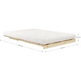 Karup Narančasta/smeđa sklopiva sofa 140 cm Roots – | shoptok.hr