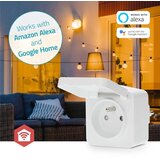 Nedis ZBPO130EWT - Pametna utičnica Smartlife 3680W/230V/ Tip E/16A Wi-Fi Tuya IP44 | Eponuda.com
