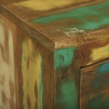 Konzola s 3 ladice 80x30x65 cm Čvrsto obnovljeno drvo | shoptok.hr
