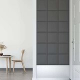  Zidne ploče od umjetne kože 12 kom sive 30 x 30 cm 1 08 m² | shoptok.hr