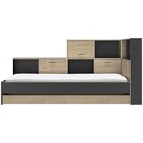 MID.YOU postelja s predalom 90 cm x 200 cm , črna, barve kostanja | Shoptok.si
