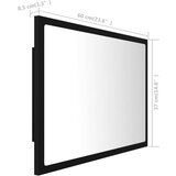  Kupaonsko ogalo crno 60x8 5x37 cm akrilno | shoptok.hr