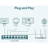 Switch TP-Link TL-SG108E 8-portni Gigabit Easy Smart , 8 x 10/100/1000Mbps RJ45 portova, MTU/Port/Tag-based VLAN, QoS, IGMP Snooping, Port Mirro | Eponuda.ba