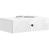 Stolna montirana na zid Bijela visokog sjaja 59 x 34,5 x 17 cm | shoptok.hr