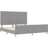  Krevetna konstrukcija Svjetlosiva 180 x 200 cm tkanina | shoptok.hr