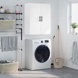 Maison Chic Stenska omarica - Zidna omarica bela 69,5x34x90 cm iu847, (22063699) | Shoptok.si