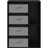  Kreveta s ladicama Crni hrast 60 x 33,5 x 84 cm | shoptok.hr