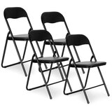 Modern Home set od 4 skopivih stolica black eco-leather Cene