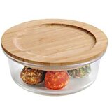 Kesper VEČNAMENSKA DOZA FI 13 CM STEKLENA BAMBUS POKROV | Shoptok.si