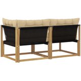  Set vanjskih sofa Čvrsto drvo akacije Bijela | shoptok.hr