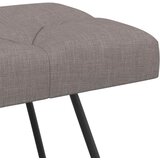  Klupa s gumbastim tkanjem Sivosmeđa 80 x 40 x 46 cm Tkanina | Eponuda.ba