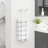  Stalak za ručnike bijeli 12,5 x 12,5 x 60 cm čelični | shoptok.hr
