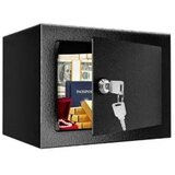 Aptel AG613F jekleni sef s ključem in odprtino za vstavljanje – 23 × 17 × 17 cm | Shoptok.si
