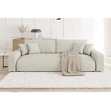 Ropez Kremno bela raztegljiva/s prostorom za shranjevanje sedežna garnitura iz rebrastega žameta 234 cm Sara – | Shoptok.si
