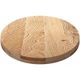 Stolna ploča 120x60x4 cm od ovalna masivna hrastovina | shoptok.hr