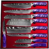  Set kuhinjskih noževa BL-39184 - 9 kom / Ljubičasta KP39184 | shoptok.hr