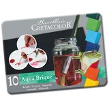 Umjetničke kocke u boji vodotopive aqua brique Cretacolor 10 kom u metalnoj kutiji | Shoptok.si