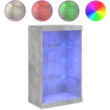 Maison Chic Komoda - Predalnik z LED lučkami betonsko siva 60,5x37x100 cm, (21721794) | Shoptok.si