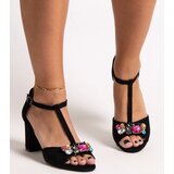 Gemre Black sandals on a block heel Millo | Shoptok.si