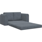 vidaXL Floor Sofa Bed 2-v-1 Temno siva 148x71x83 cm Velvet | Shoptok.si