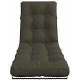  Jastučić za ležaljku VIANEN 100% poliester Antracit - Antracit 200 x 55 x 8 cm | shoptok.hr