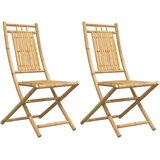  Sklopive vrtne stolice 2 kom 46 x 66 x 99 cm od bambusa | shoptok.hr