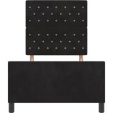  Krevetna Konstrukcija Crna 90x200 cm Baršun | shoptok.hr