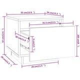  Noćni ormarići 2 kom 35 x 34 x 32 cm od masivne borovine | shoptok.hr