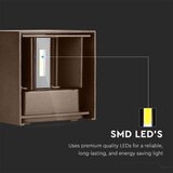  LED spoljašnje zidno svetlo LED/11W/230V 3000K IP65 braon | Eponuda.com