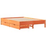 vidaXL Okvir kreveta bez madraca voštano smeđi 150x200 cm od borovine | shoptok.hr