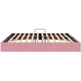  Krevet s od storage s uzglavljem Ružičasta 200 x 200 cm Baršun - Ružičasta 200 x 200 cm | shoptok.hr