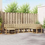  Set vanjskih sofa 8 pcs Bijela i bež | shoptok.hr