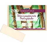 Zao refill rectangle eye shadow - 201 matt ivory