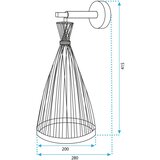 Toolight Zidni svijećnjak BOHO APP1340-1W | shoptok.hr