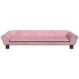  Krevet za pse ružičasti 100 x 50 x 21 cm baršunasti | shoptok.hr