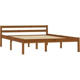 Maison Chic Posteljni okvir - Dvoposteljna postelja - Zakonska postelja medeno rjav iz trdne borovine 140x200 cm-J14688, (21766666) Cene