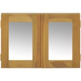 Ormarić s ogledalom 60 x 10 x 40 cm od masivne tikovine | shoptok.hr