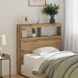 Ormarić Omarica za vzglavje postelje LED artisian hrast 100x17x102 cm | Shoptok.si